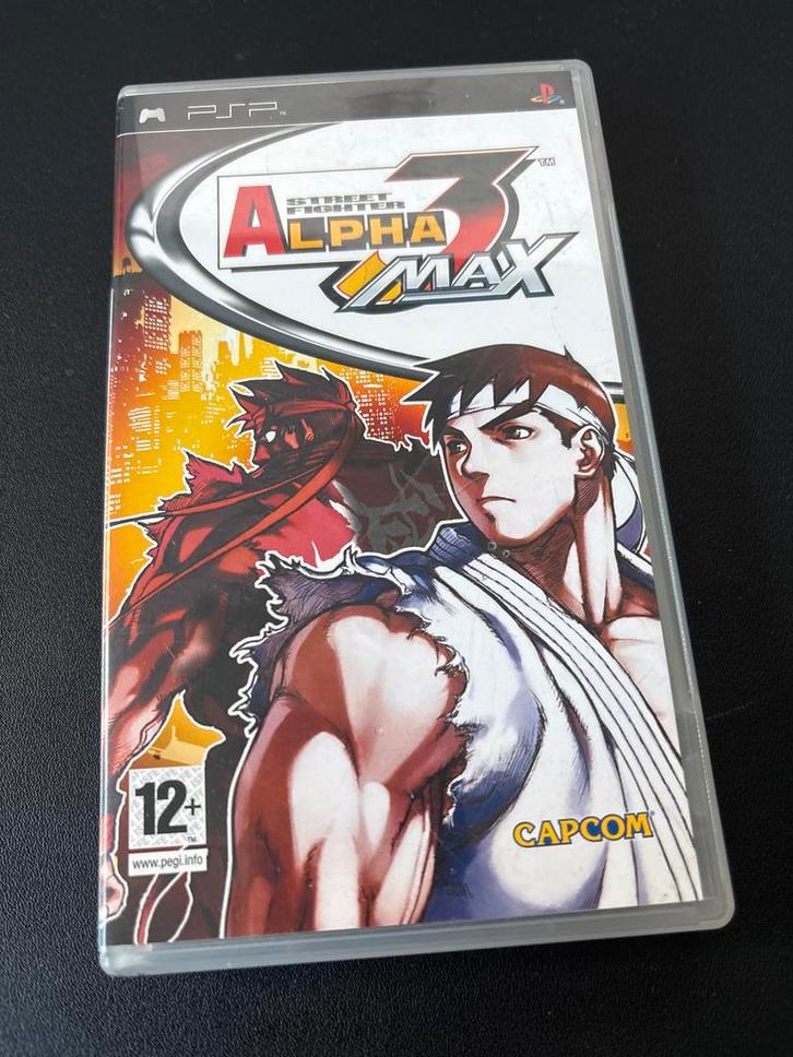 Street Fighter Alpha 3 MAX - PSP - Vaste Prijs, Spelcomputers en Games, Games | Overige, Gebruikt, Vechten, 2 spelers, Vanaf 12 jaar