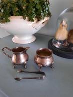 Verzilverd roomstel, Antiek en Kunst, Ophalen of Verzenden, Zilver