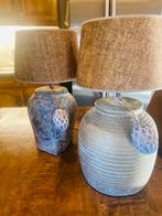 Landelijke lampen 2 stuks, Huis en Inrichting, Lampen | Tafellampen, Ophalen of Verzenden, Zo goed als nieuw, Minder dan 50 cm