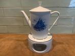 Theepot met theelicht, vintage, Ophalen of Verzenden
