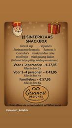 Sinterklaas snackbox - homemade surinaams- javaanse snacks, Diversen, Ophalen, Zo goed als nieuw