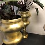 Xxl koper-gouden planters/ kunstbloemen bloempot, Huis en Inrichting, Woonaccessoires | Kunstplanten en Kunstbloemen, Ophalen of Verzenden