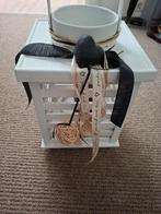 Decoratieve witte lantaarn met details, Antiek en Kunst, Ophalen of Verzenden