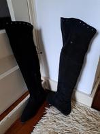 Zwarte hoge laarzen, leuke details, mt.36, Hoge laarzen, Zwart, Ophalen of Verzenden, Onbekend