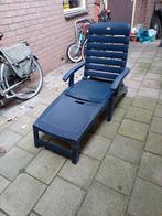 Hartman Prestige Ligstoel - Blauw, Tuin en Terras, Ophalen of Verzenden, Gebruikt, Kunststof, Verstelbaar