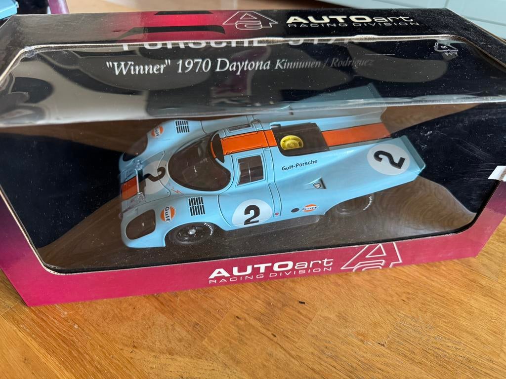 AUTOart Racing Division Porsche 917K (Gulf livery) 1:18, Ophalen of Verzenden, Nieuw, Auto, Autoart
