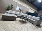 ZGAN Chique Velvet Veloura U-Bank/Hoekbank - Taupe - 364cm, Huis en Inrichting, Ophalen, -, -, Hoekbank