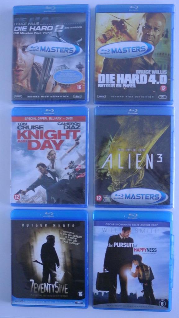 Blu-rays: Die Harder, Alien 3, 7eventy5ive, etc., Cd's en Dvd's, Blu-ray, Zo goed als nieuw, Actie, Ophalen