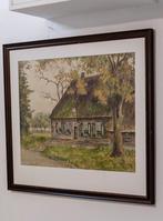 Cafe Perkaan Wezup  aquarel schilderij van Janny Jalving, Schilderij, 50 tot 75 cm, Ophalen