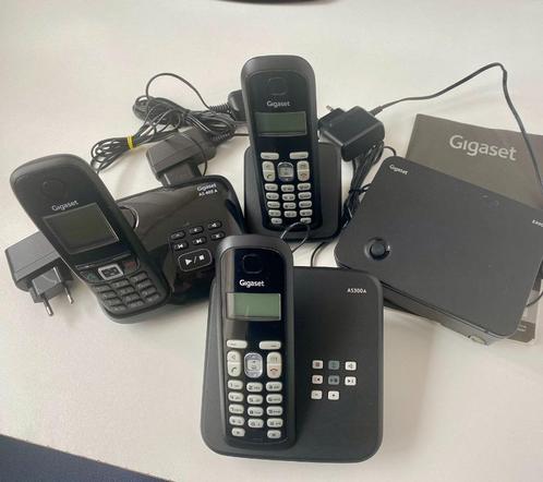 Siemens Gigasets E490 AS300 AS405 (één koop), Telecommunicatie, Vaste telefoons | Handsets en Draadloos, Zo goed als nieuw, 3 handsets