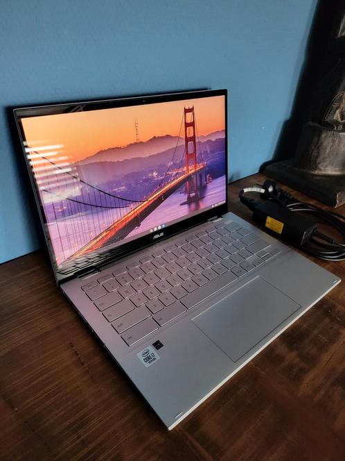 Asus Chromebook Flip C436F 256GB i7 8Gb ram touchscreen, Computers en Software, Chromebooks, Zo goed als nieuw, 14 inch, 8 GB