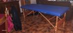 Blauwe massagetafel - Draagbaar & Verstelbaar, Ophalen, Gebruikt, Massagetafel