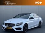 Mercedes-Benz C-Klasse 180 AMG Night Sport Edition | Panoram, Automaat, 65 €/maand, Leder en Stof, Wit