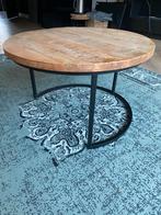 Gebruikte Mango houten salontafel., Ophalen, Gebruikt, 50 tot 100 cm, Rond