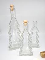 Kerstboom Flessen Set - 500ml & 2x 200ml, Ophalen, Overige kleuren, Nieuw, Glas