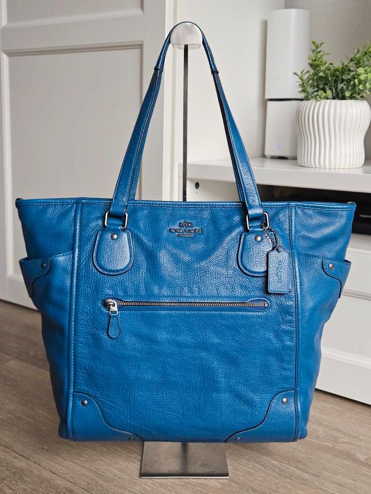 Coach Mickie leren tas / handtas / shopper ZGAN, Sieraden, Tassen en Uiterlijk, Tassen | Damestassen, Zo goed als nieuw, Shopper