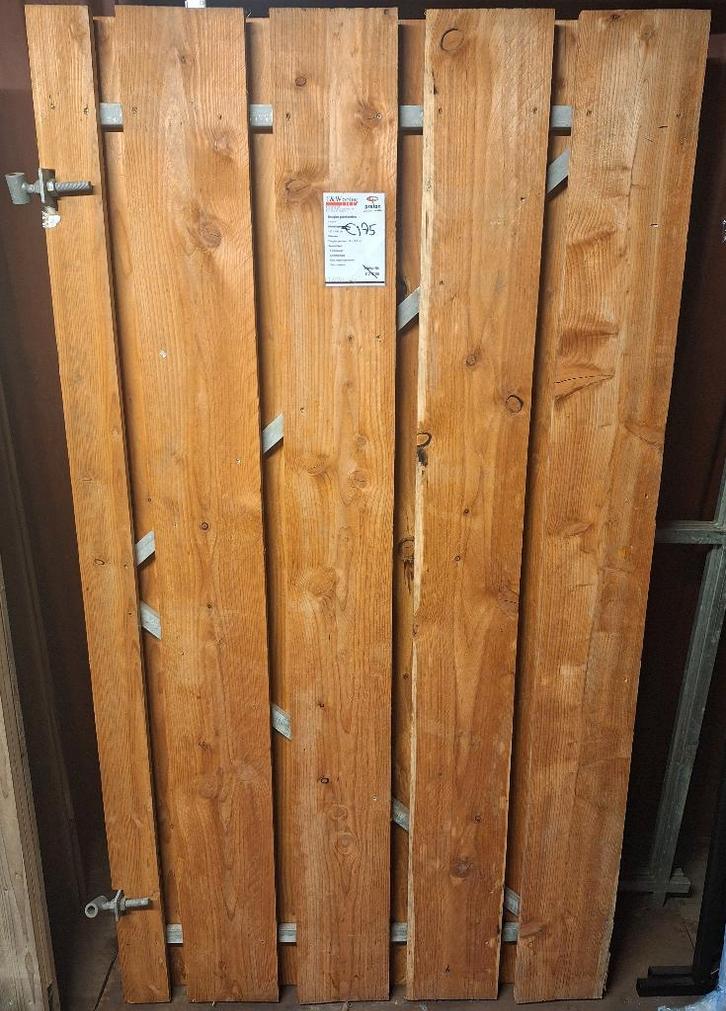 Douglas plankendeur, Tuin en Terras, Tuinpoorten, Nieuw, Draaipoort, Hout, 150 tot 200 cm, 100 tot 150 cm, Ophalen