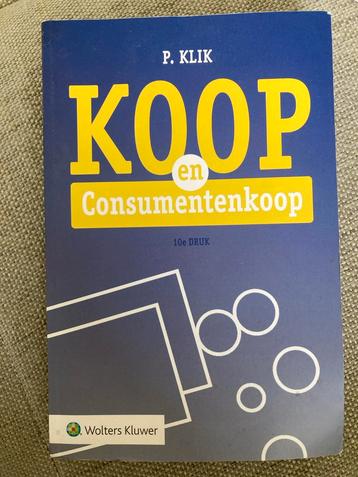 Koop en Consumentenkoop - P. Klik, 10e druk beschikbaar voor biedingen