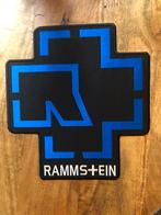 Rammstein back patch  blauw zwart logo., Ophalen, Nieuw, Gebruiksvoorwerp