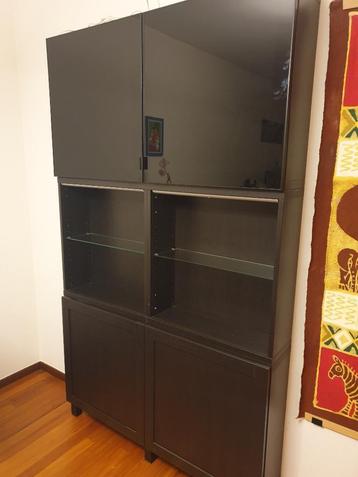 Complete Besta Ikea kast zwart - moet weg