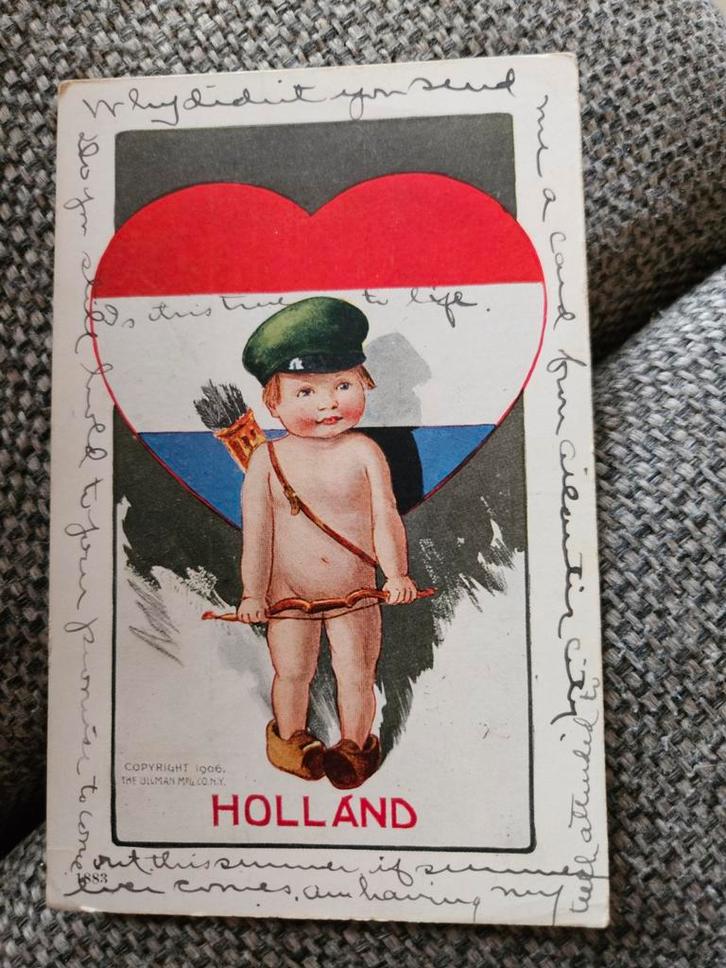 Ullman Postkaart - Nederlandse Cupido 1907, Verzamelen, Ansichtkaarten | Themakaarten, Gelopen, Voor 1920, Ophalen of Verzenden