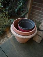 Potten, Tuin en Terras, Bloempotten, Ophalen, Kunststof, Gebruikt, Rond