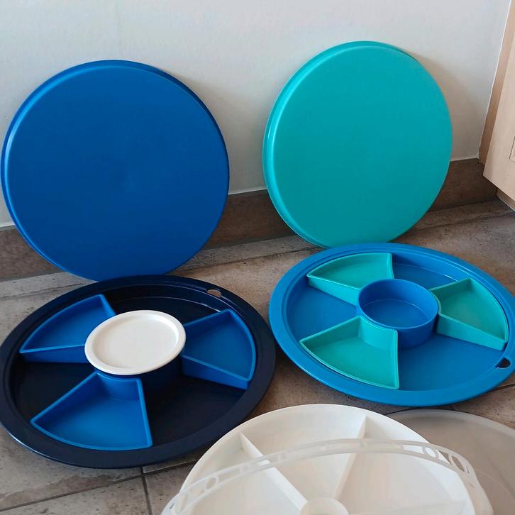 Tupperware party/hapjes/tapasschaal, serveerschaal, dienblad, Huis en Inrichting, Keuken | Tupperware, Zo goed als nieuw, Schaal