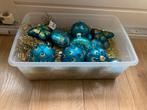 Set mooie pauwen kerstballen, Diversen, Kerst, Ophalen of Verzenden, Zo goed als nieuw