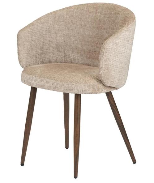Luna Chair Cream – Set van 2 Eetkamerstoelen – Pole to Pole, Huis en Inrichting, Stoelen, Nieuw, Vijf, Zes of meer stoelen, Metaal