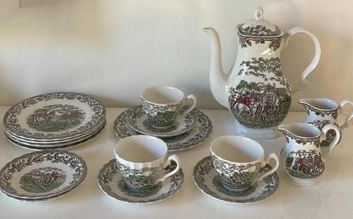 Myotts Country Life ontbijtservies, Huis en Inrichting, Keuken | Servies, Gebruikt, Compleet servies, Overige stijlen, Porselein