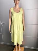 J404 linnen jurk maat 42=L jurkje zomer mint-groen, Kleding | Dames, Maat 42/44 (L), Ophalen of Verzenden, Zo goed als nieuw, Knielengte