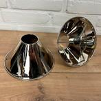 Chrome Lampenkap - Kleine Fitting - Meerdere, Ophalen of Verzenden, Nieuw, Rond, Minder dan 25 cm