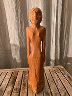 Vintage Handgesneden Houten Beeldje uit de jaren 70, Ophalen of Verzenden
