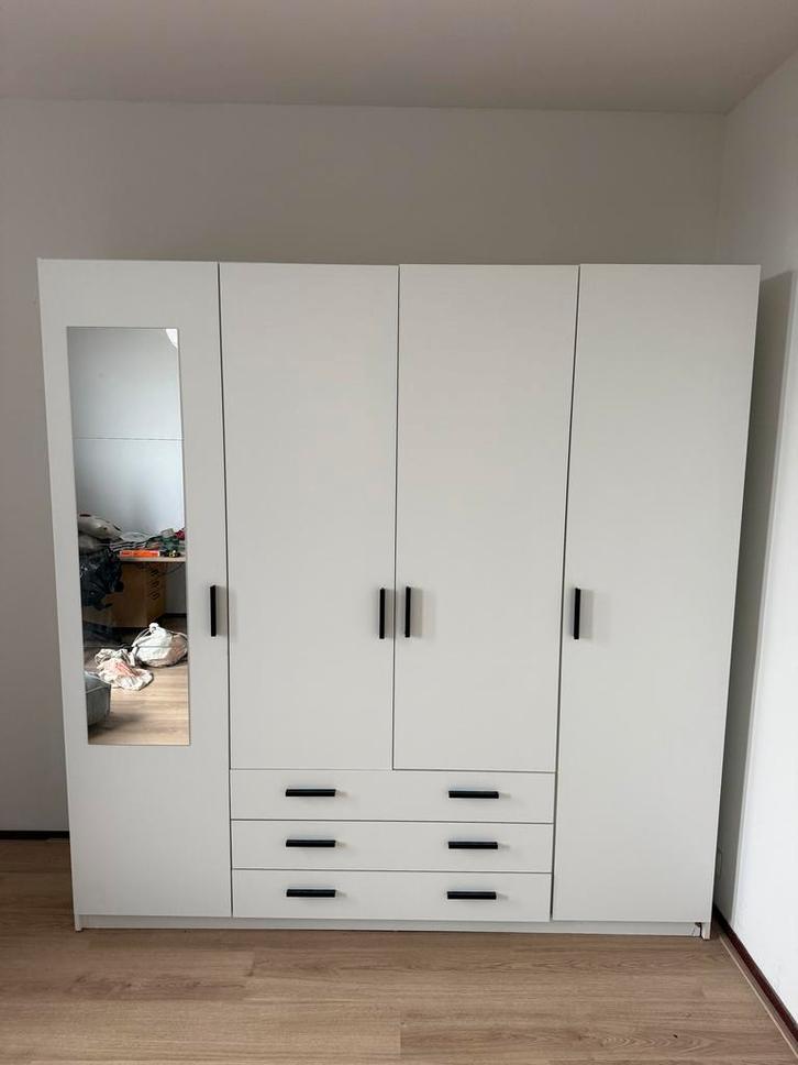 Witte Ikea Pax kledingkast 200x200 cm, Huis en Inrichting, Kasten | Kledingkasten, Zo goed als nieuw, 200 cm of meer, 50 tot 75 cm