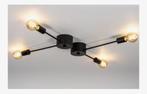 Zwarte Plafondlamp Metaal - E27 Fitting, Ophalen of Verzenden, Zo goed als nieuw, Metaal
