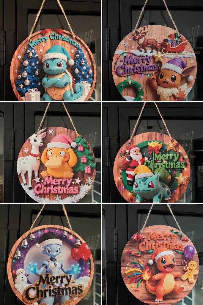 Pokemon kerst hangers, Diversen, Kerst, Zo goed als nieuw, Ophalen of Verzenden