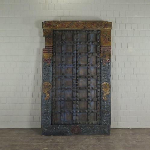 Oude deuren massief teak hout in div.modellen, Doe-het-zelf en Verbouw, Deuren en Horren, Gebruikt, Buitendeur, 215 cm of meer