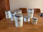 Oude Brabantia Blikken Set - Vintage Keukenaccessoires, Ophalen of Verzenden, Gebruikt