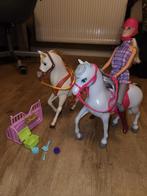 Barbie met paarden, Kinderen en Baby's, Speelgoed | Poppen, Ophalen of Verzenden, Zo goed als nieuw, Barbie