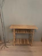 Bamboe side table tafeltje, Huis en Inrichting, Ophalen, Zo goed als nieuw