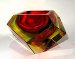 Flavio Poli / Murano - sommerso bak / kom rood oranje, Antiek en Kunst, Antiek | Glas en Kristal, Ophalen of Verzenden
