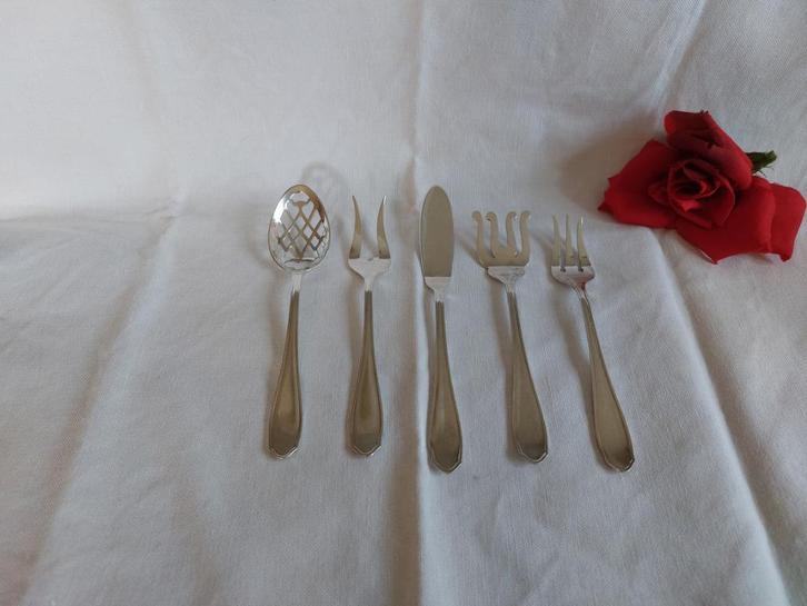 Gero 90 model 456 | hors d'oeuvre set | 5-delig, Antiek en Kunst, Antiek | Bestek, Verzenden