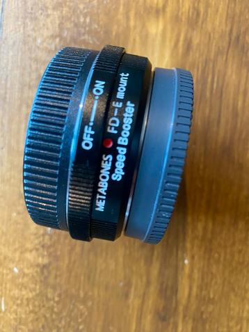 Metabones speedbooster Canon FD naar E-mount beschikbaar voor biedingen