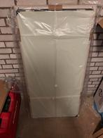 Salontafel– 120x60x35 cm – licht beige metaal, 100 tot 150 cm, Nieuw, Metaal, Modern