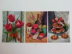 3 vintage ouderwetse ansichtkaarten verjaardag & beterschap, Verzamelen, Ansichtkaarten | Themakaarten, Ophalen of Verzenden, 1960 tot 1980