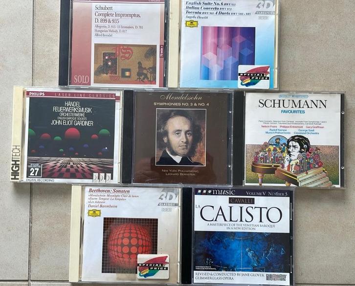 8 klassieke top cd’s Bach Beethoven Schumann Schubert Händel, Cd's en Dvd's, Cd's | Klassiek, Gebruikt, Overige typen, Romantiek