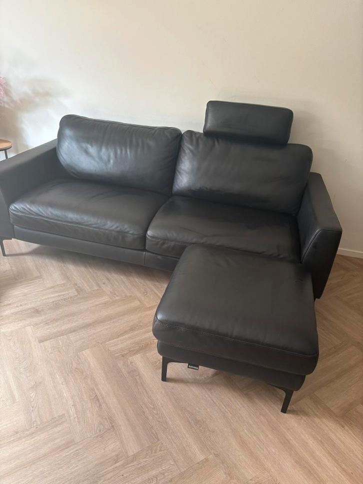 Leren bank van het merk Baenks, Huis en Inrichting, Banken | Sofa's en Chaises Longues, Zo goed als nieuw, 75 tot 100 cm, Ophalen of Verzenden