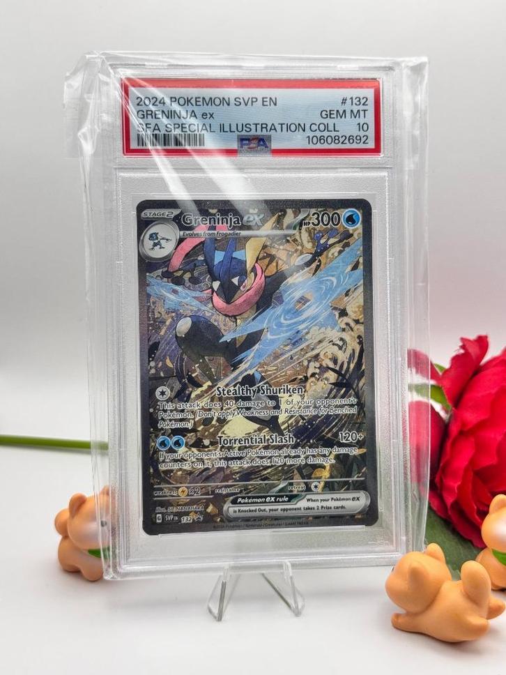 Pokemon Greninja ex (SVP 132) Promo PSA 10 Engels, Hobby en Vrije tijd, Verzamelkaartspellen | Pokémon, Zo goed als nieuw, Losse kaart