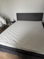 Boxspring Alta 6 delig - donkergrijs - 200x160cm, Ophalen, Tweepersoons, Zo goed als nieuw, 200 cm