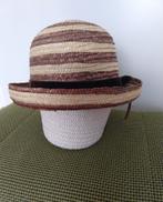 Vintage modieuze dames hoed - strohoed jaren 60-70 Maat 57, Ophalen of Verzenden, Zo goed als nieuw, 56 of 57 cm (M, 7 of 7⅛ inch)